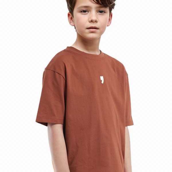 RARE ONES Boys Typography Printed Round Neck Oversized Cotton T-shirt