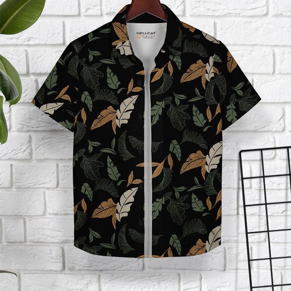 HELLCAT Boys Cotton Opaque Printed Casual Shirt