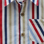 A.T.U.N. Boys Multicoloured Classic Striped Cotton Casual Shirt