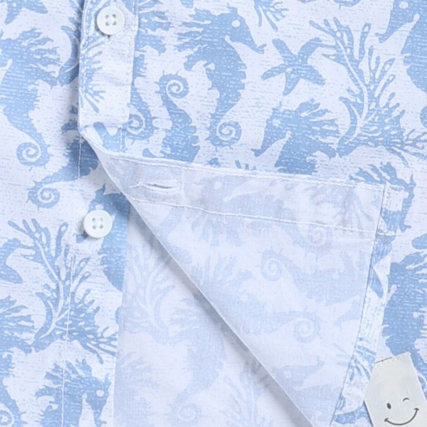 Happy Faces Kids Boys Printed Pure Cotton Casual Shirt