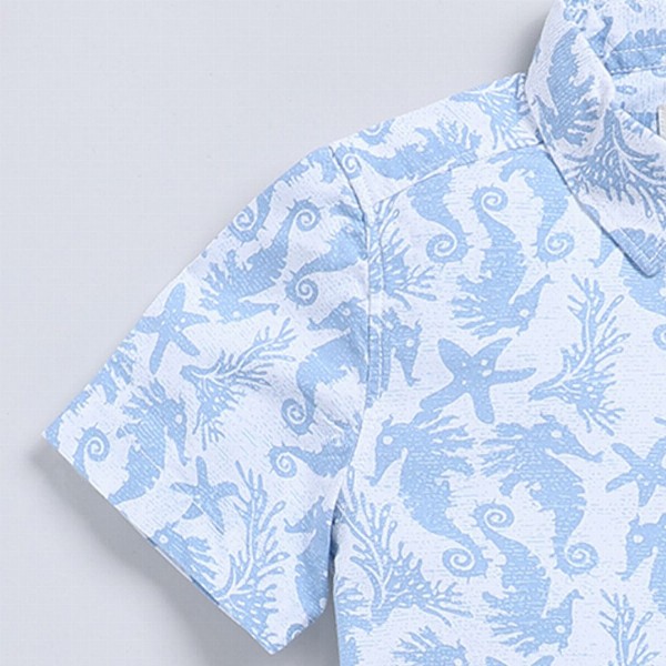 Happy Faces Kids Boys Printed Pure Cotton Casual Shirt