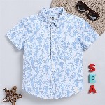 Happy Faces Kids Boys Printed Pure Cotton Casual Shirt