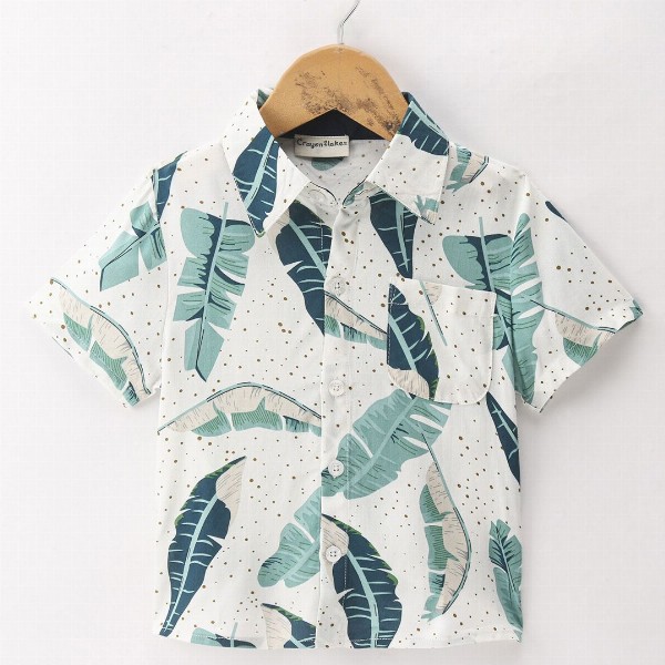 CrayonFlakes Boys Opaque Printed Casual Shirt