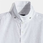 Allen Solly Junior Boys Slim Fit Self Design Pure Cotton Casual Shirt With Bow Tie