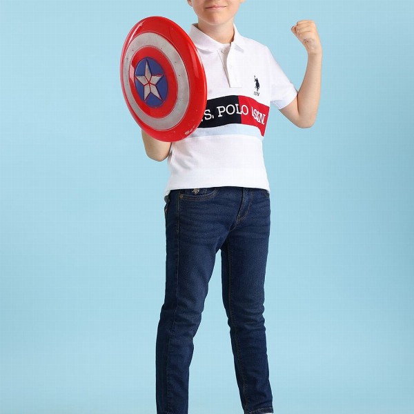 U.S. Polo Assn. Kids Boy Mid-Rise Slim Fit Clean Look Jeans