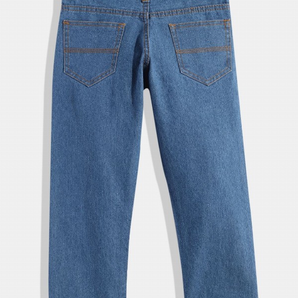 Urbano Juniors Boys Blue Solid Slim Fit Stretchable Jeans