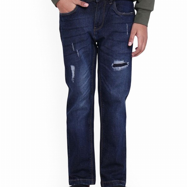 Rare Ones Boys Solid Slim Fit Jeans