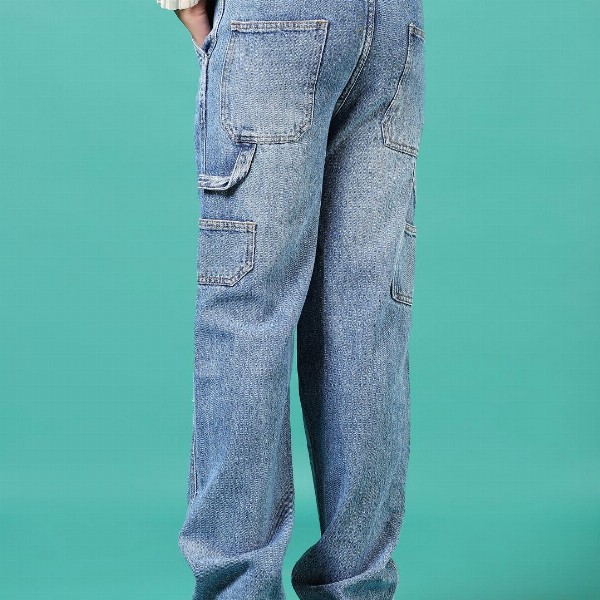 V-Mart Boys Low Distress Light Fade Jeans