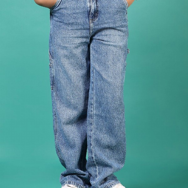 V-Mart Boys Low Distress Light Fade Jeans