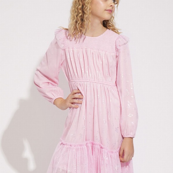 Vero Moda Girls Puff Sleeve Fit & Flare Dress