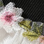 BAESD Girls Floral Flutter Sleeve Net Fit & Flare Dress