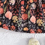 Miss & Chief Girl Floral Print Round Neck Flutter Sleeves Fit & Flare Dress