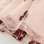 Girls Floral Print Embroidered Fit & Flared Dress