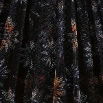 BAESD Floral Print Cold-Shoulder Net Fit & Flare Dress