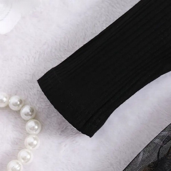 BAESD Floral Print Cold-Shoulder Net Fit & Flare Dress