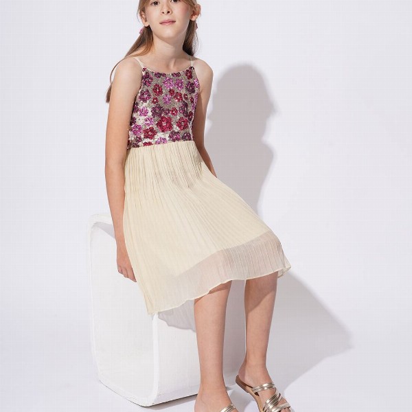 Vero Moda Embellished Fit & Flare Dress