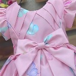 Miss & Chief Animal Print Satin A-Line Dress