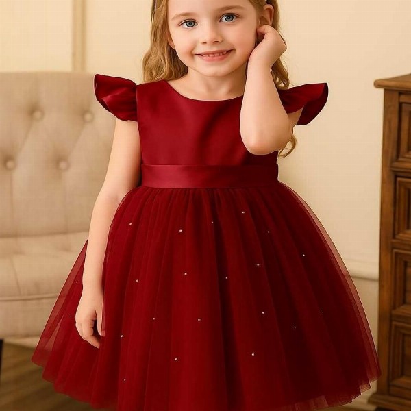 Tejam Girls Red Dresses