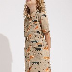 Vero Moda Girls Printed Shirt Mini Dress