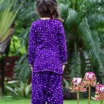 EthIndia Polka Dot Print Georgette Sheath Dress