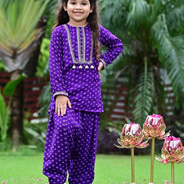 EthIndia Polka Dot Print Georgette Sheath Dress