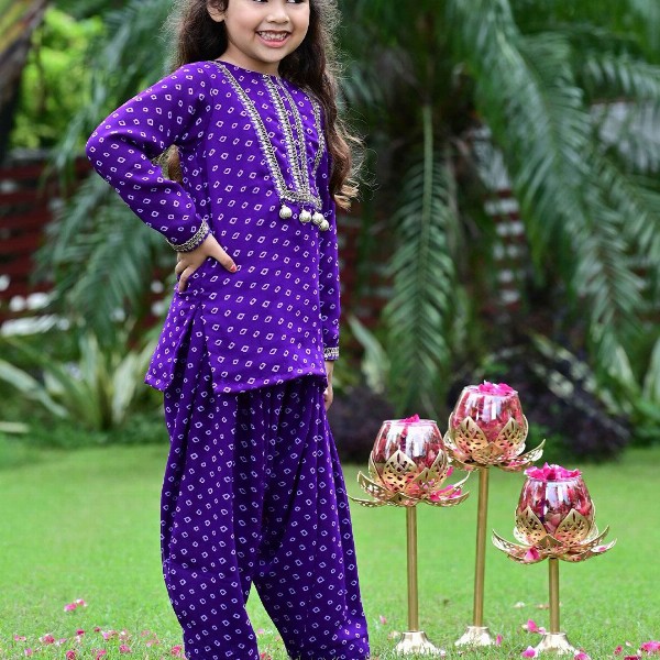 EthIndia Polka Dot Print Georgette Sheath Dress