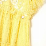 Angel & Rocket Girls Floral Embroidered Ruffled A-Line Dress