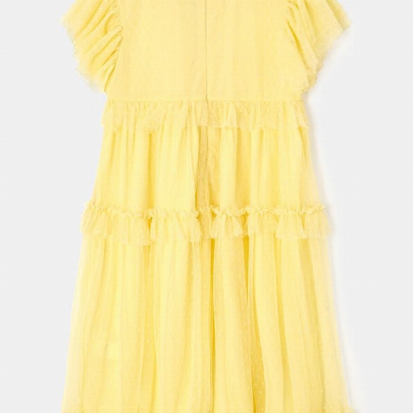 Angel & Rocket Girls Floral Embroidered Ruffled A-Line Dress