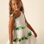 Vero Moda Girls Ruffled Sleeveless Tiered Fit & Flare Dress