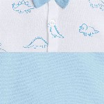 BUMZEE Infants Boys Printed Pure Cotton Shirt With Shorts And Bow Cap Suspenders