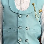 BT DEZINES Boys Solid Double-Breasted Three-Piece Suit