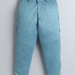 BAESD Boys Notched Lapel Collar Single-Breasted Blazer with Trouser & T-Shirt 3-piece Suit