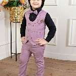 BT DEZINES Boys Double-Breasted Three-Piece Suit