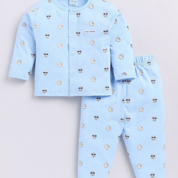 Dollar Boys Round Neck Printed T-shirt with Trousers