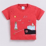 Dollar Boys Round Neck Printed T-shirt with Shorts