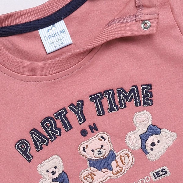 Dollar Boys Printed Round Neck Short Sleeves T-Shirt With Shorts