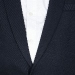 SG YUVRAJ Boys Navy-Blue Solid Regular-Fit Single-Breasted Blazer