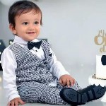 BELLIZA Kids Checked Shirt with Trousers