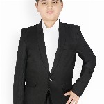 SG YUVRAJ Boys Black Solid Party Tuxedo Blazer