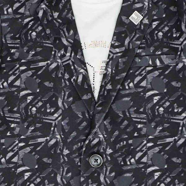 CAVIO Boys Geometric Pure Cotton Cambric Blazer With T-shirt