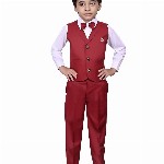 VALUE CREATION Boys Waistcoat Shirt & Trousers 3-Piece Suit