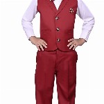 VALUE CREATION Boys Waistcoat Shirt & Trousers 3-Piece Suit