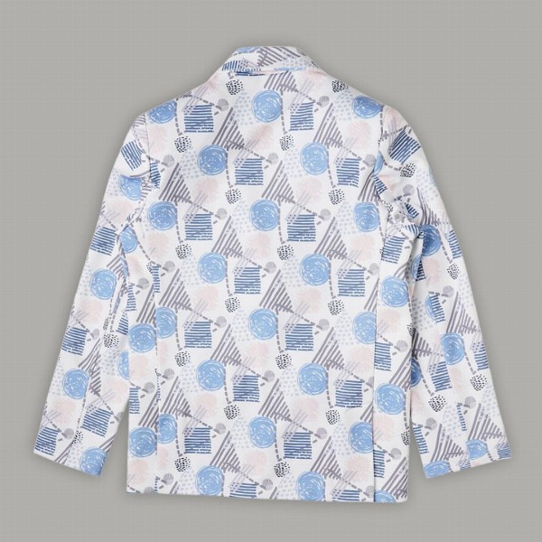 CAVIO Boys Printed Pure Cotton Single Breasted Blazer With T-Shirt