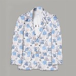CAVIO Boys Printed Pure Cotton Single Breasted Blazer With T-Shirt
