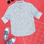 Pantaloons Junior Boys Floral Printed Opaque Casual Shirt