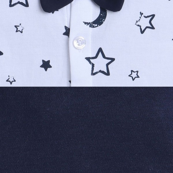 BUMZEE Boys Printed Pure Cotton Shirt with Short Set With Bow Suspender & Cap