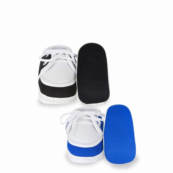 Neska Moda 3 To 12 Months 2 Pair Newborn Unisex Baby Skin Friendly Soft Cotton Lace Shoe Booties (Toe to Heel Length - 12 cm, Blue, Black)