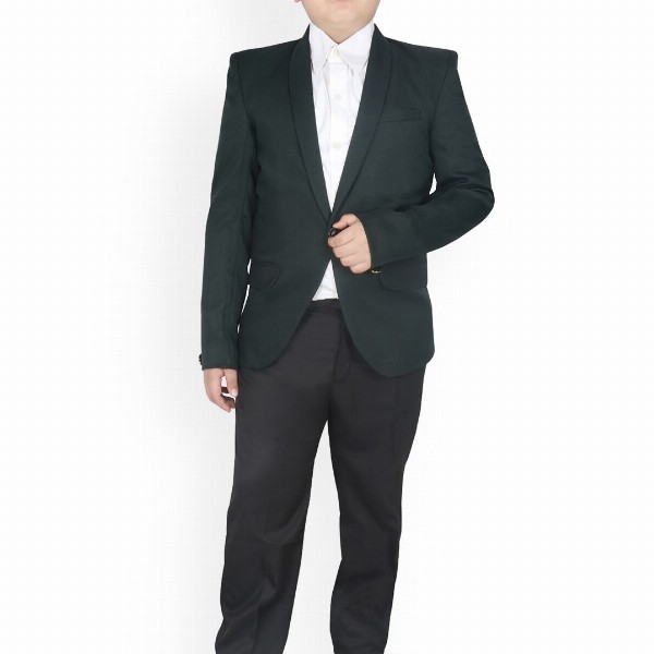 SG YUVRAJ Boys Shawl Collar Single Breasted Blazer