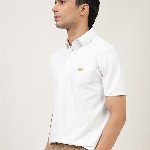 Andamen Men Solid Polo Collar Cotton T-Shirt