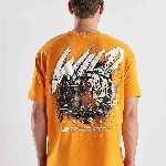 Overlays Blazing Wild Graphic Printed Relaxed Fit Cotton T-shirt